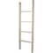 Ekena Millwork 19"W x 60"H x 3 1/2"D Vintage Farmhouse 4 Rung Ladder, Barnwood Decor Collection, Chalk Dust White DECR019X060X04LDRWH - alternate 5